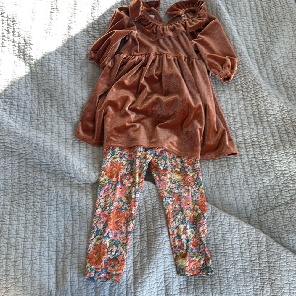 Bonnie Jean 4t velvet fall set